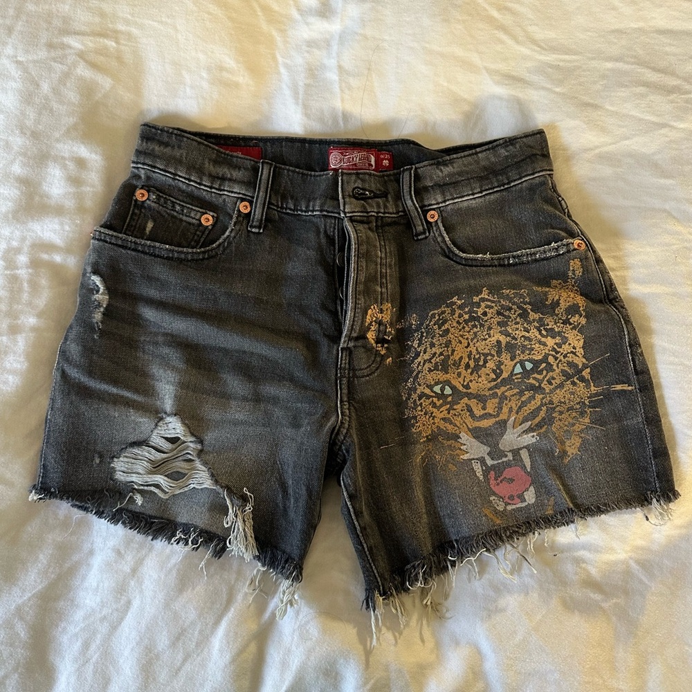 Lucky Brand Gray Denim Shorts